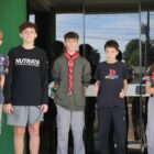 Áquila percorre pontos de Xaxim em atividade educativa