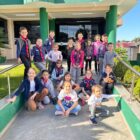 Áquila percorre pontos de Xaxim em atividade educativa