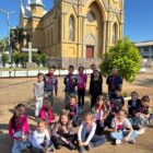 Áquila percorre pontos de Xaxim em atividade educativa