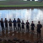 Pesca rústica com o tradicional “arrastão”