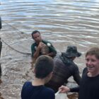 Pesca rústica com o tradicional “arrastão”