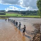 Pesca rústica com o tradicional “arrastão”